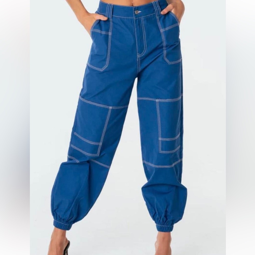 Edikted Blue cargo pants